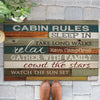 Cabin Rules Outdoor Rug - 2 x 3