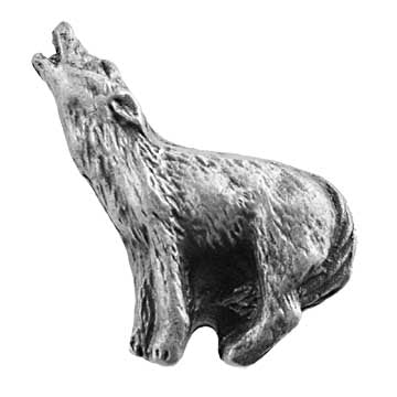 Howling Wolf Cabinet Knob - Set of 2