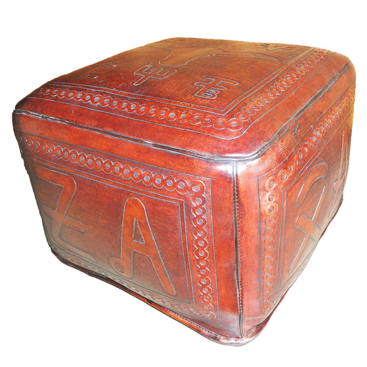 Large Ottoman Square Steerbrands Brown