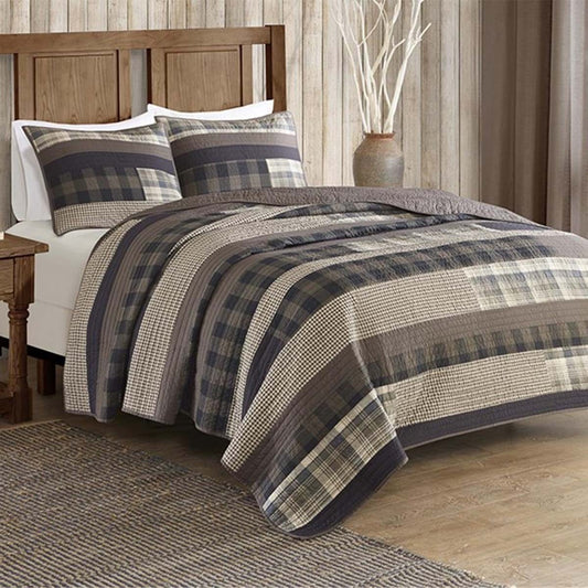 Forest Plains Quilt Set - Full/Queen - OVERSTOCK