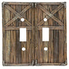 Rustic Barn Door Double Switch Cover - SALE