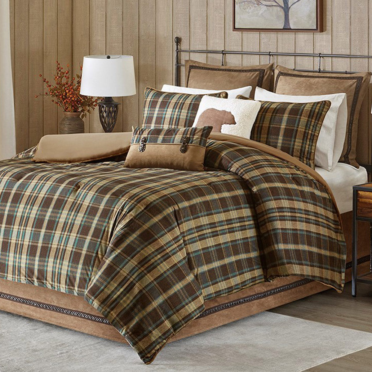Chandler Plaid Comforter Set - Queen