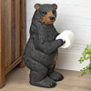 Black Bear Cub Standing Toilet Paper Holder