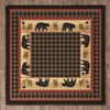 Bear Tracks Lodge Rug - 8 Ft. Square
