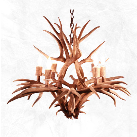 Cascading Mule Deer Chandelier