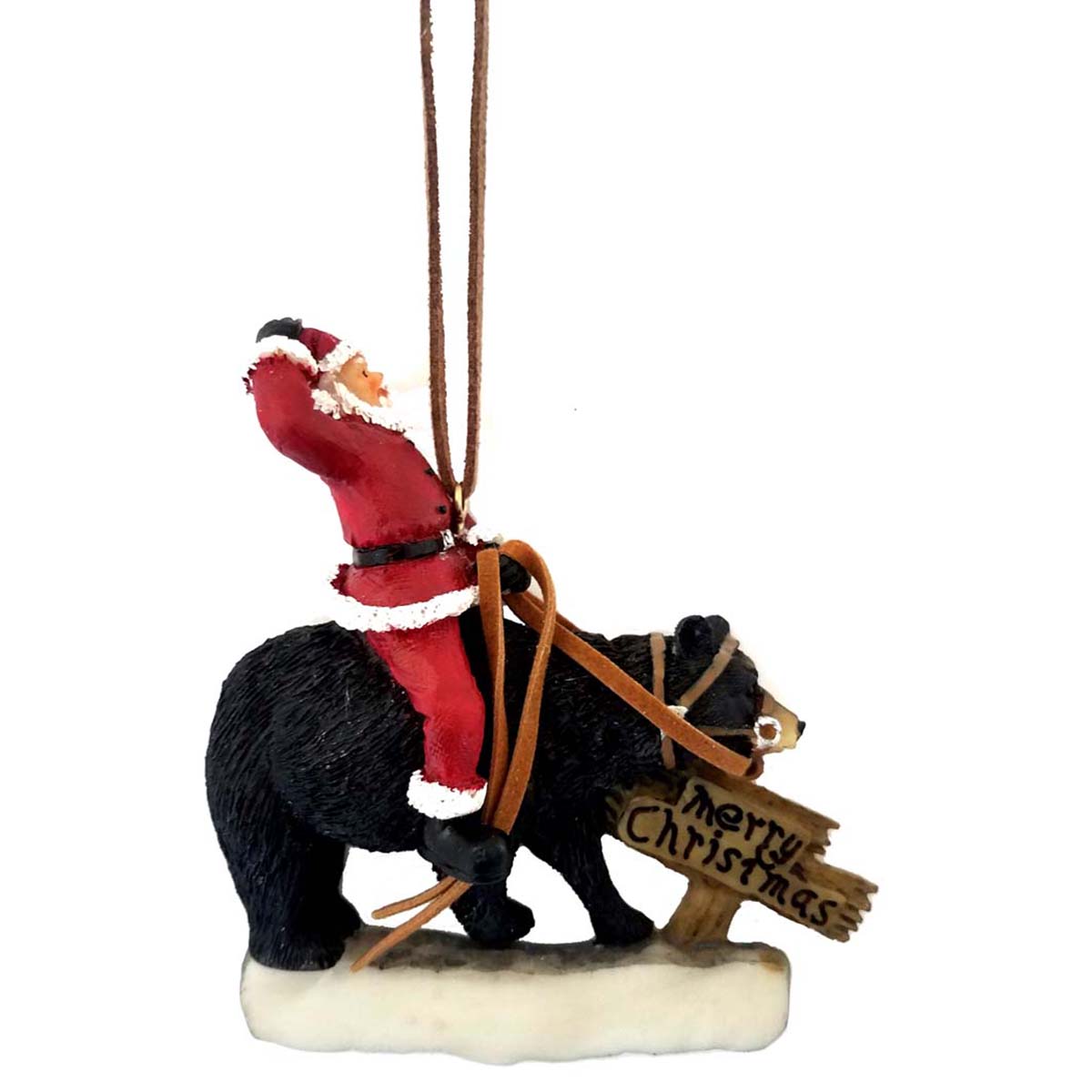 Santa's Ride Ornaments - Set of 4
