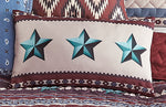 Turquoise Stars Accent Pillow - CLEARANCE