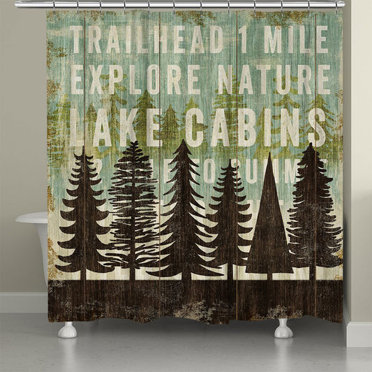 Trailhead Shower Curtain
