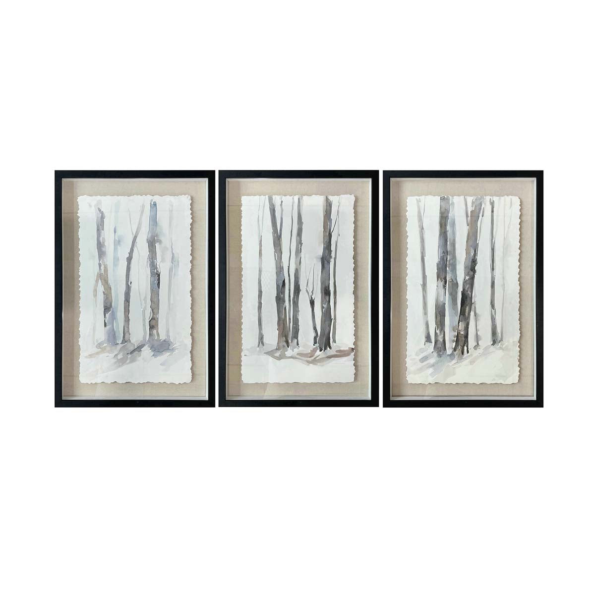 Quiet Woods Wall Art - Set of 3