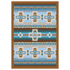 Canyon Cross Blue Rug - 3 x 4