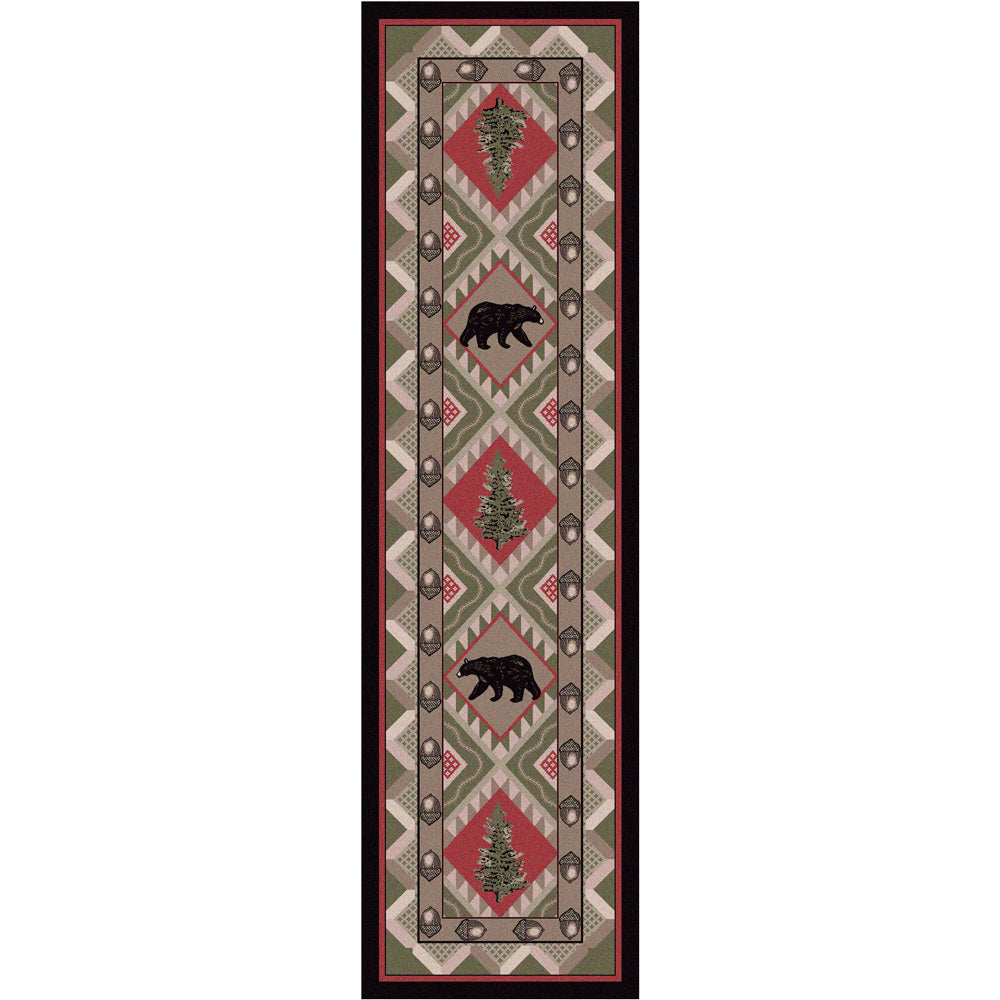 Quilted Forest Rug - 2 x 8