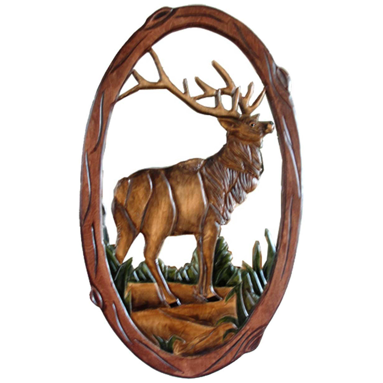 Elk Woodland Wall Mirror - OVERSTOCK