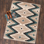 River Crosses Rug - 4 x 5