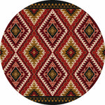 Traditions Rust Rug - 8 Ft. Round