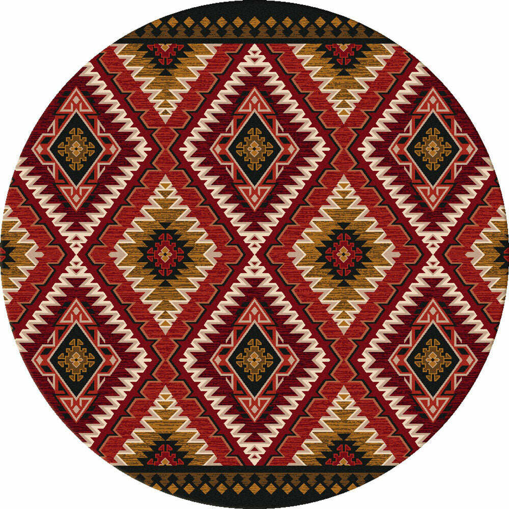 Traditions Rust Rug - 8 Ft. Round