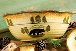Black Bear Forest Serving Bowl