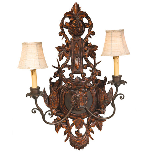 Black Forest Deer Wall Sconce