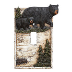 Birch Forest Black Bear Single Switch Plate