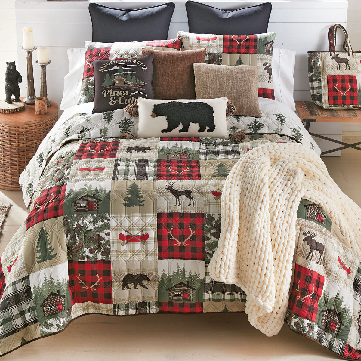 Cabin Ridge Quilt Bed Set - Queen