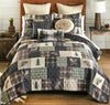 Pinecone Plaid Quilt Bed Set - King