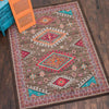 Desert Dance Turquoise Rug - 2 x 8
