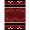 Big Chief Red Rug - 3 x 4