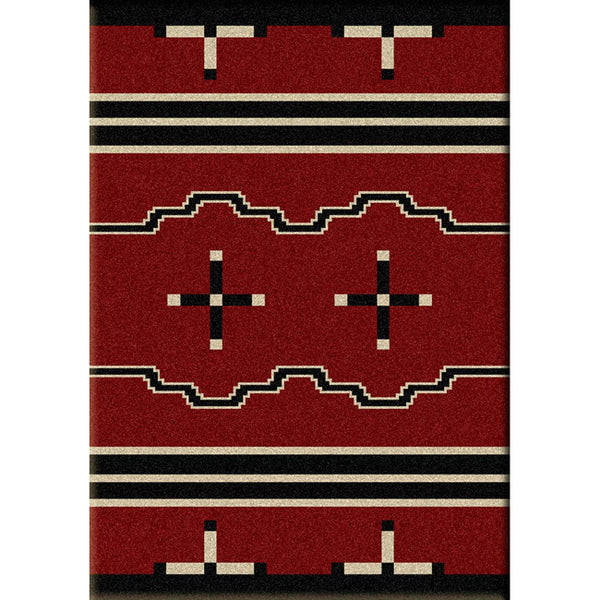 Big Chief Red Rug - 3 x 4