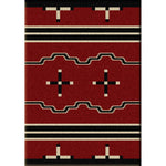 Big Chief Red Rug - 3 x 4