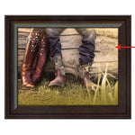 Personalized Boot Love Framed Canvas - Large