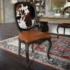 Cowhide Accent Dining Chair