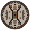 Canyon Shadow Saddle Rug - 8 Ft. Round