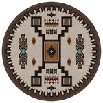 Canyon Shadow Saddle Rug - 8 Ft. Round