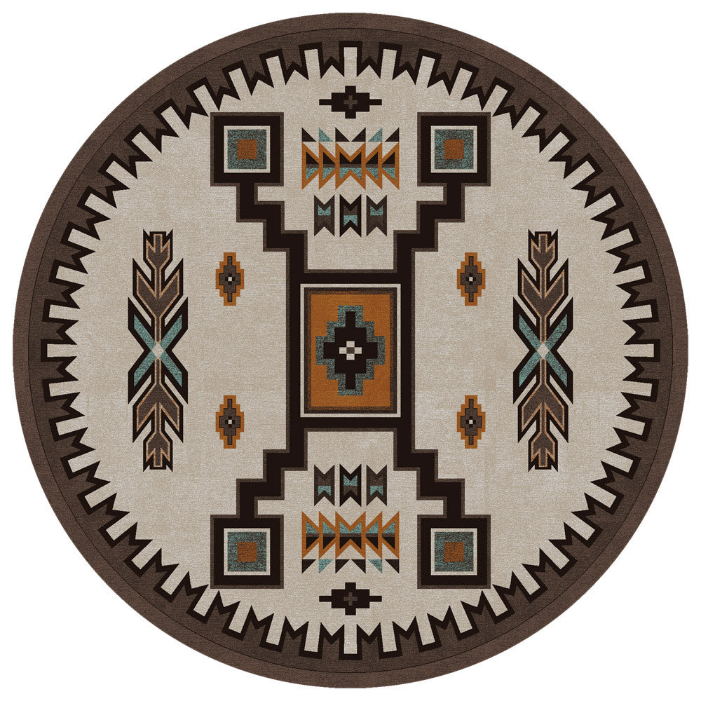 Canyon Shadow Saddle Rug - 8 Ft. Round
