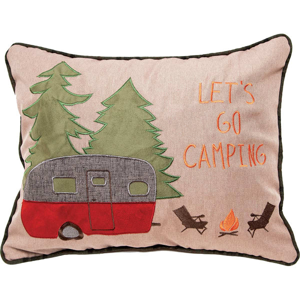 Let's Go Camping Pillow