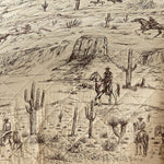Ranch Hand Toile Western Throw
