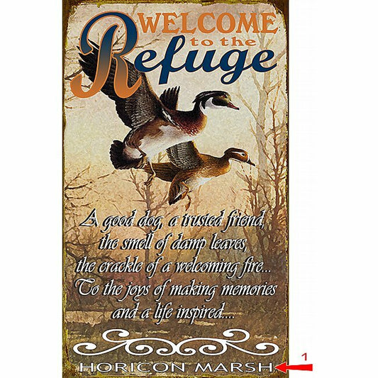 Refuge Sign - 14 x 24