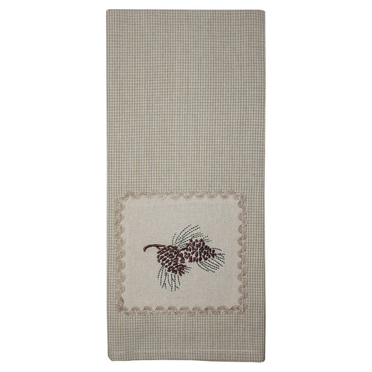 Pinecones & Houndstooth Kitchen Towel - Set of 4