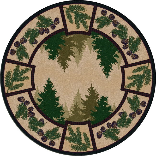 Pine Forest Rug - 8 Ft. Round