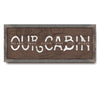 Our Cabin Personalized Framed Canvas