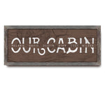 Our Cabin Personalized Framed Canvas
