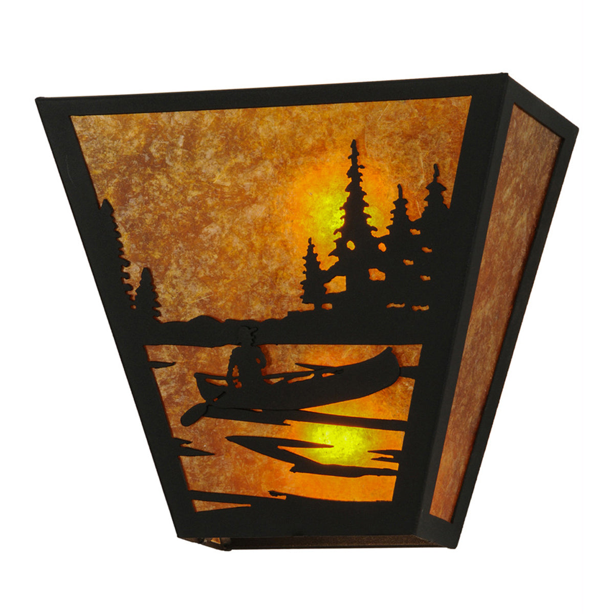 Canoe Sunrise Wall Sconce