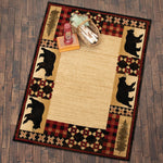 Black Bear Traditions Rug - 2 x 8