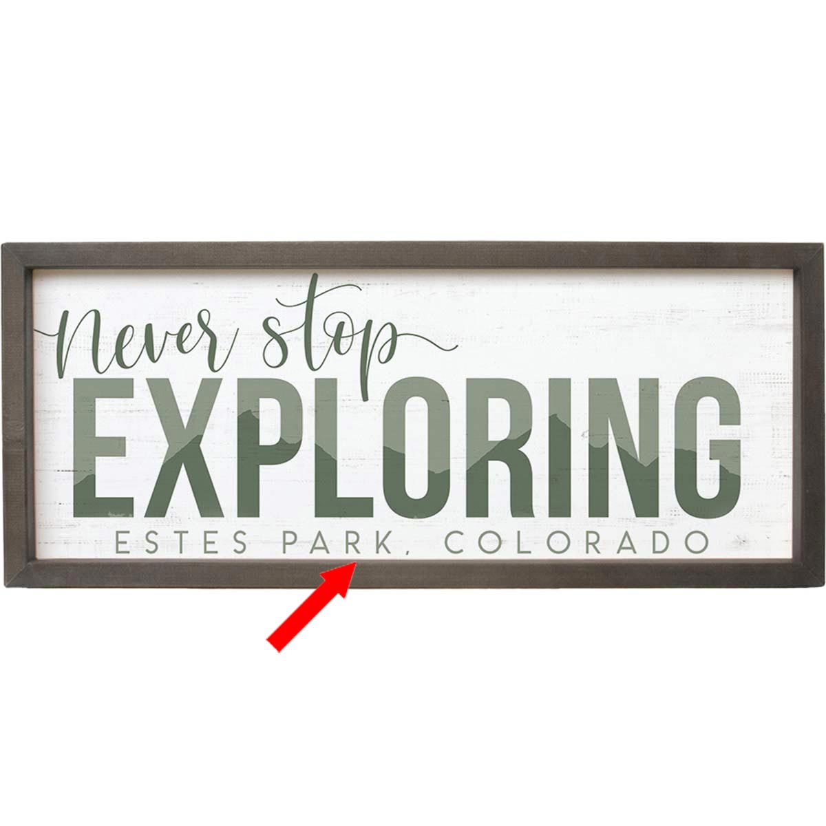 Never Stop Exploring Personalized Wall Art