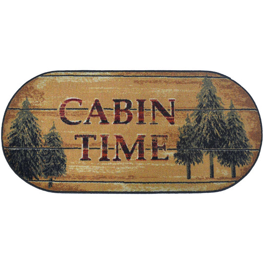 Cabin Time Oval Rug