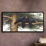Loving Bears Personalized Float Framed Canvas - Large