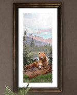 Rocky Mountain Bears Personalized Framed Canvas