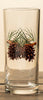 Pinecone and Needles Iced Tea Glasses - Set of 4