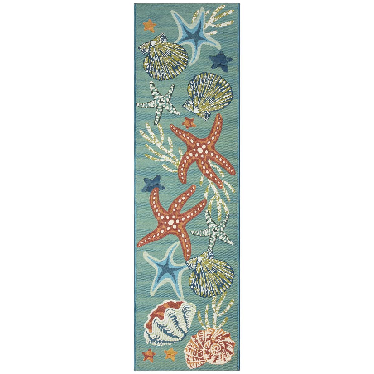 Ocean Gems Indoor/Outdoor Rug - 2 x 8 - OUT OF STOCK UNTIL 08/17/2026