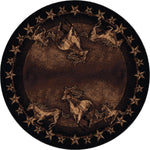 Wild Horses & Stars Rug - 8 Ft. Round