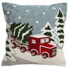 Snowy Road Pillow